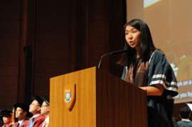 President of the Hong Kong University Students' Union Ms Althea Suen